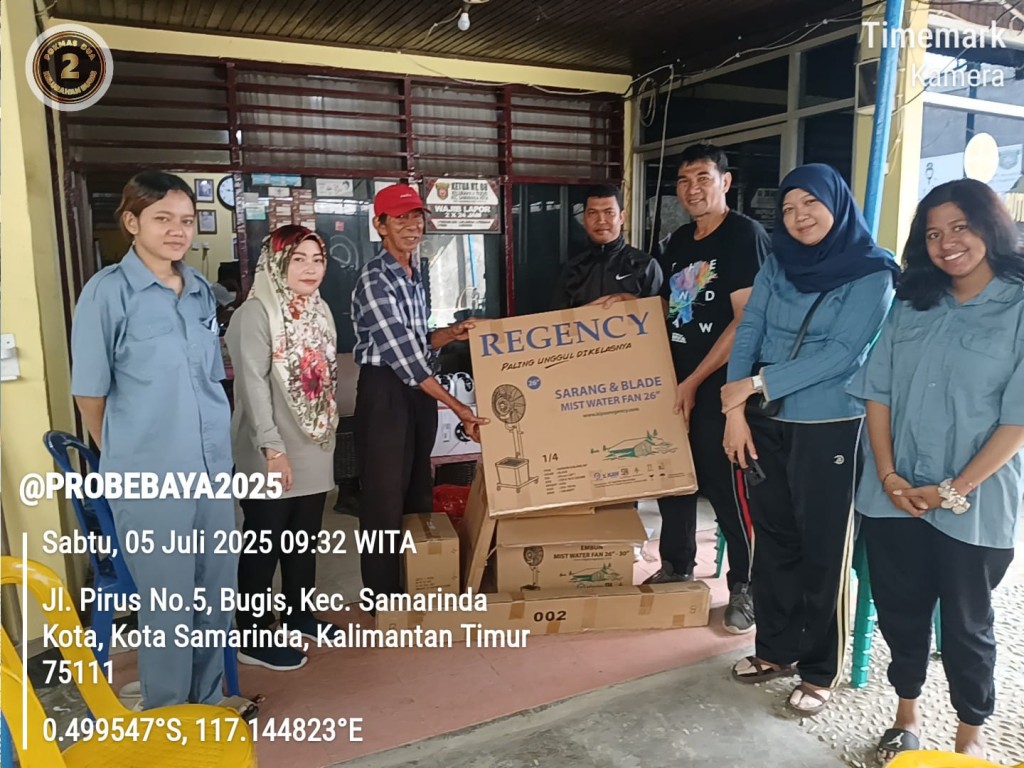 Penyerahan Sarana Prasarana Probebaya Tahun 2025 untuk RT 08 Kelurahan Bugis