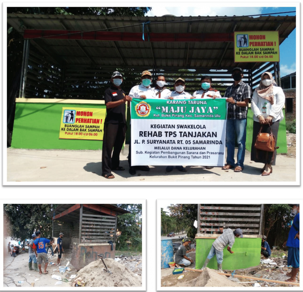 PENYERAHAN HASIL PEKERJAAN KEGIATAN SWAKELOLA REHAB TEMPAT PEMBUANGAN SAMPAH (TPS)