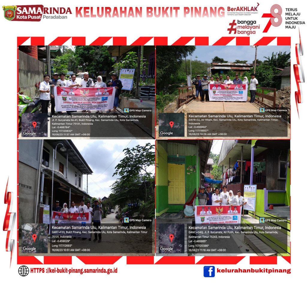 Serah Terima Hasil Pekerjaan Kegiatan Sarana dan Prasarana Program Probebaya