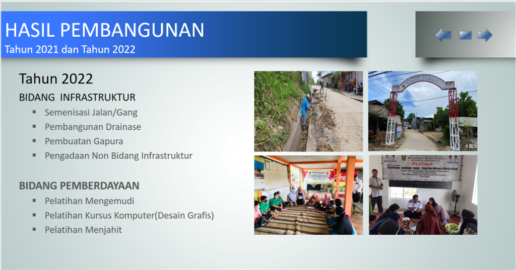 Hasil Pembangunan Program "PROBEBAYA" Tahun 2022