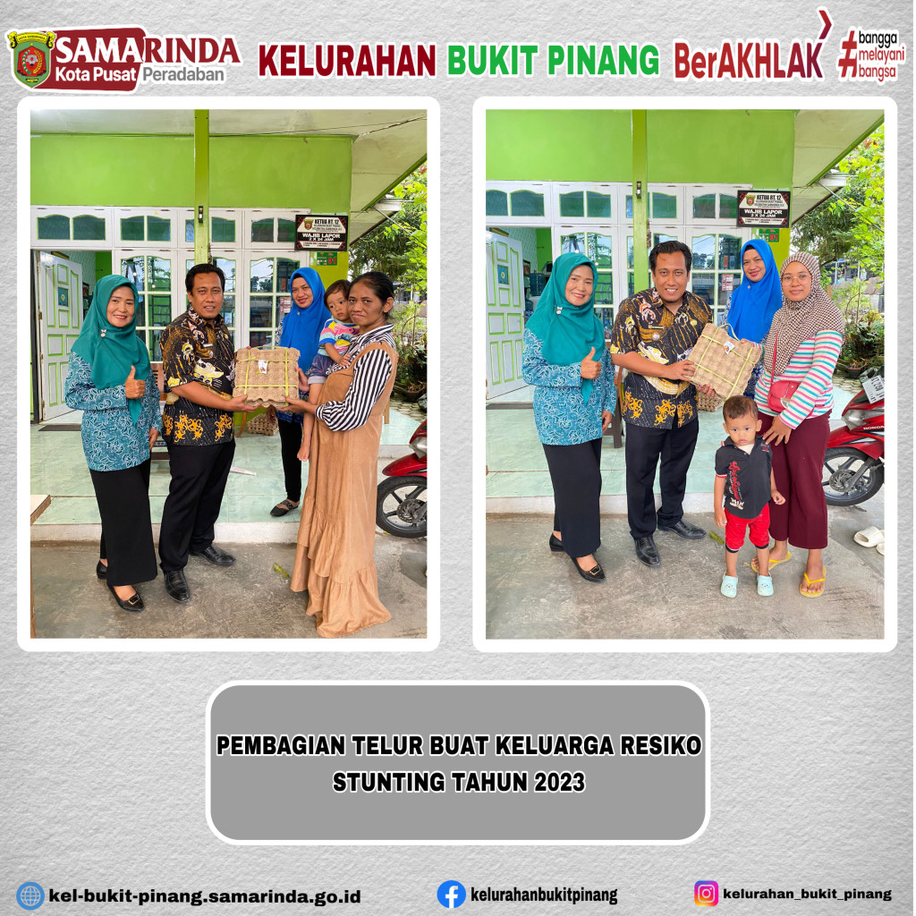 PEMBAGIAN TELUR BUAT KELUARGA RESIKO STUNTING