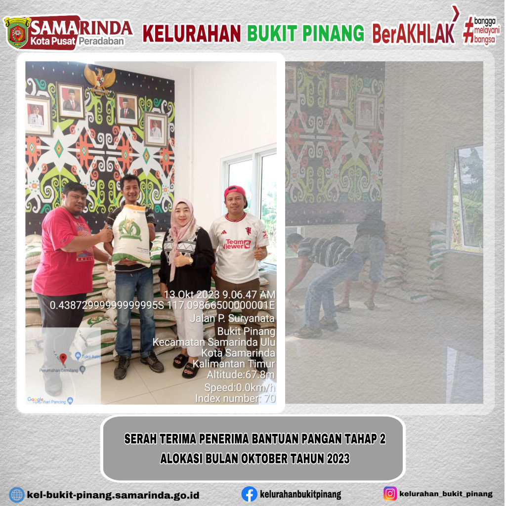 SERAH TERIMA BANTUAN PANGAN TAHAP 2