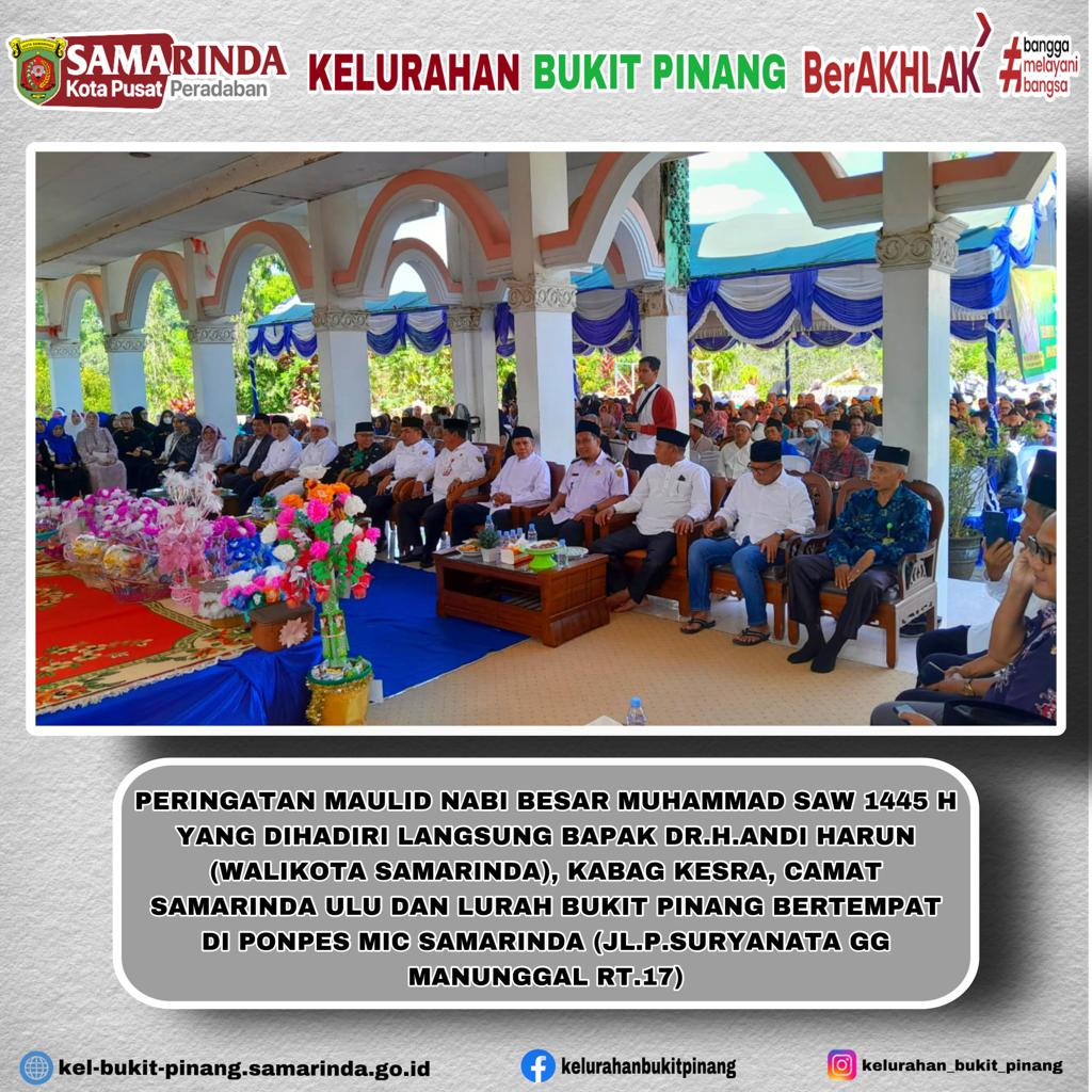 PERINGATAN MAULID NABI BESAR MUHAMMAD SAW 1445 H