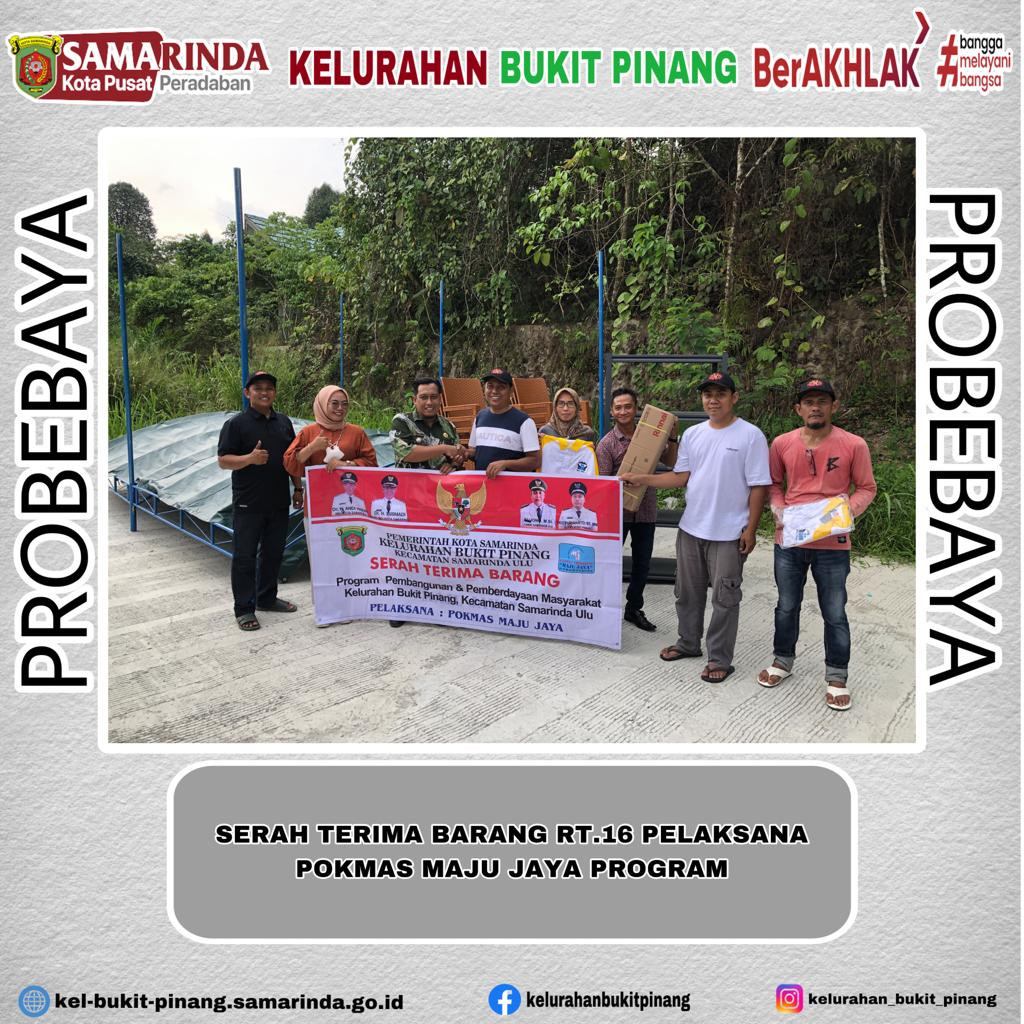 Serah Terima Barang RT.16 Program Probebaya