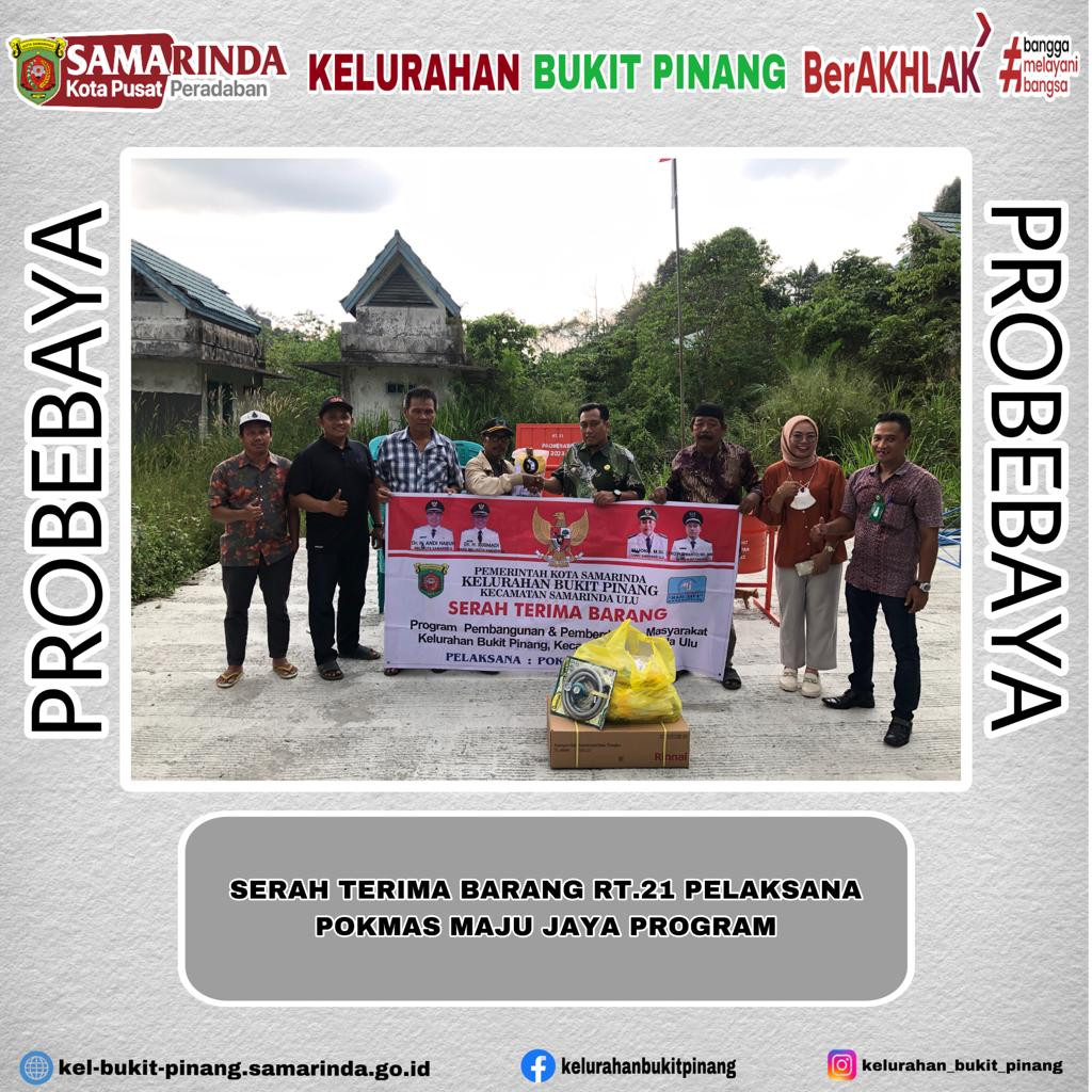 Serah Terima Barang RT.21 Program Probebaya