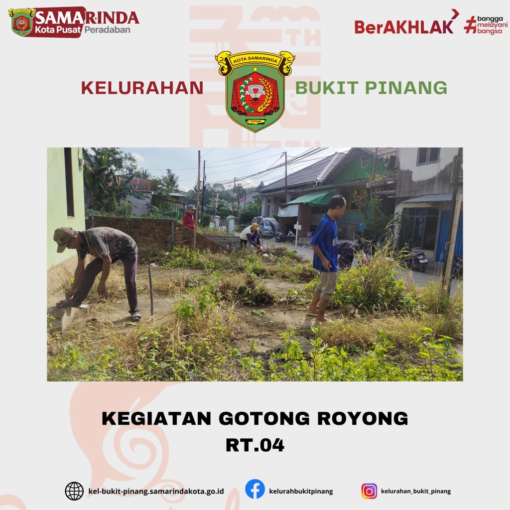 Kegiatan Gotong Royong RT.04