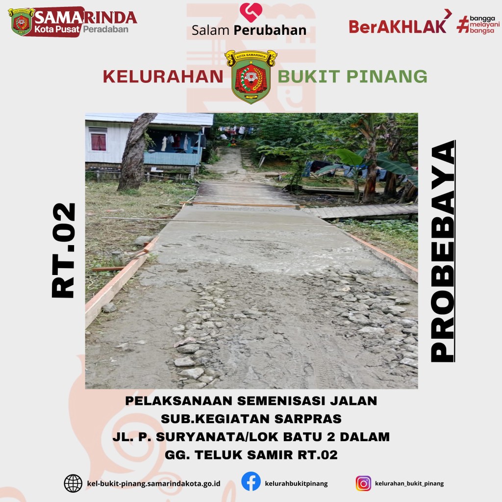 Pelaksanaan Semenisasi Jalan