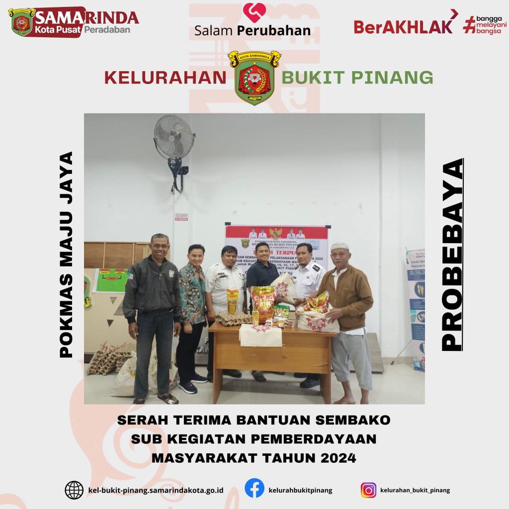 Serah Terima Bantuan Sembako