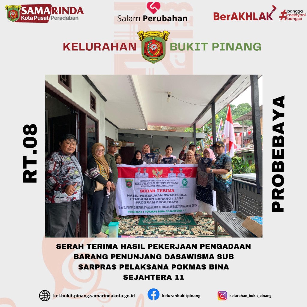 Serah Terima Hasil Pekerjaan Pengadaan Barang Dasawisma