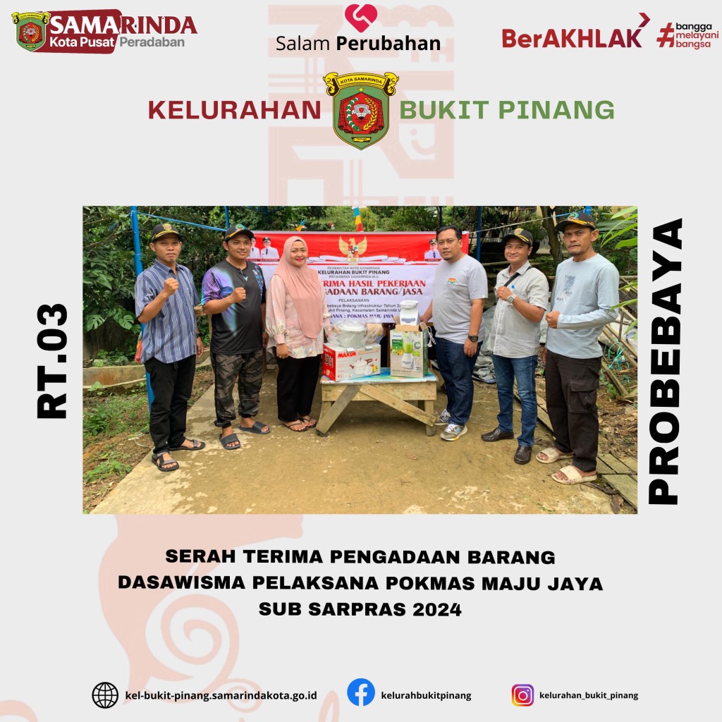 Serah Terima Pengadaan Barang Dasawisma