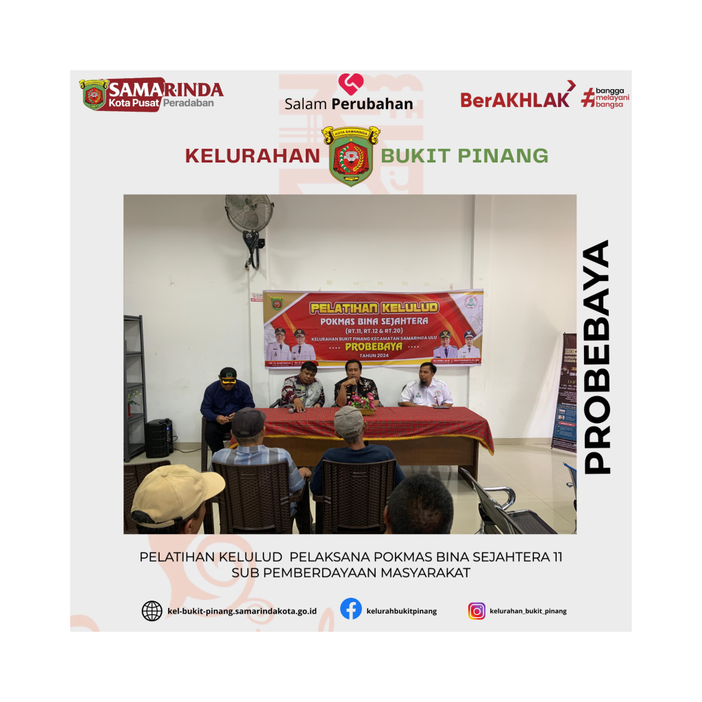 Pelatihan Kelulud Pelaksana Pokmas Bina Sejahtera 11 Sub Pemberdayaan Masyarakat
