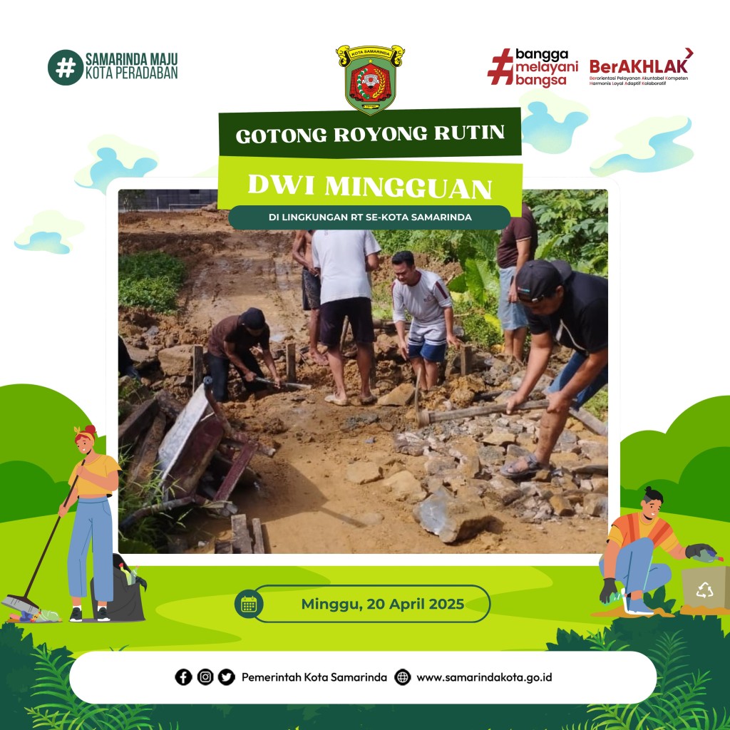 GOTONG ROYONG RUTIN (DWI MINGGUAN) RT. 01