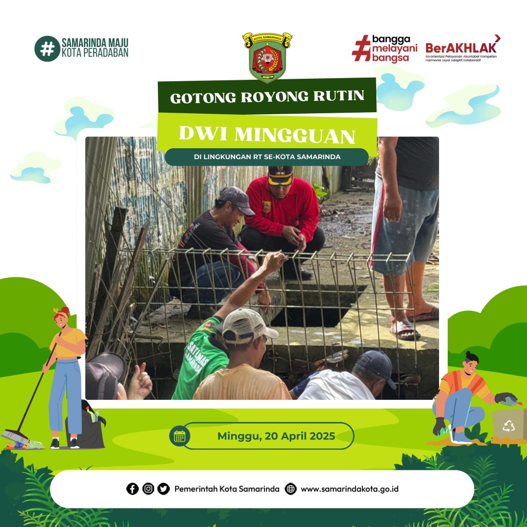 GOTONG ROYONG RUTIN (DWI MINGGUAN RT. 02, 03, 04 DAN 18