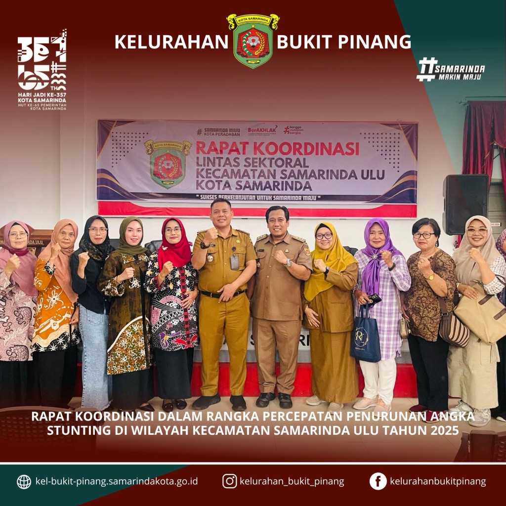 RAPAT KOORDINASI DALAM RANGKA PERCEPATAN PENURUNAN ANGKA STUNTING DI WILAYAH KECAMATAN SAMARINDA ULU TAHUN 2025