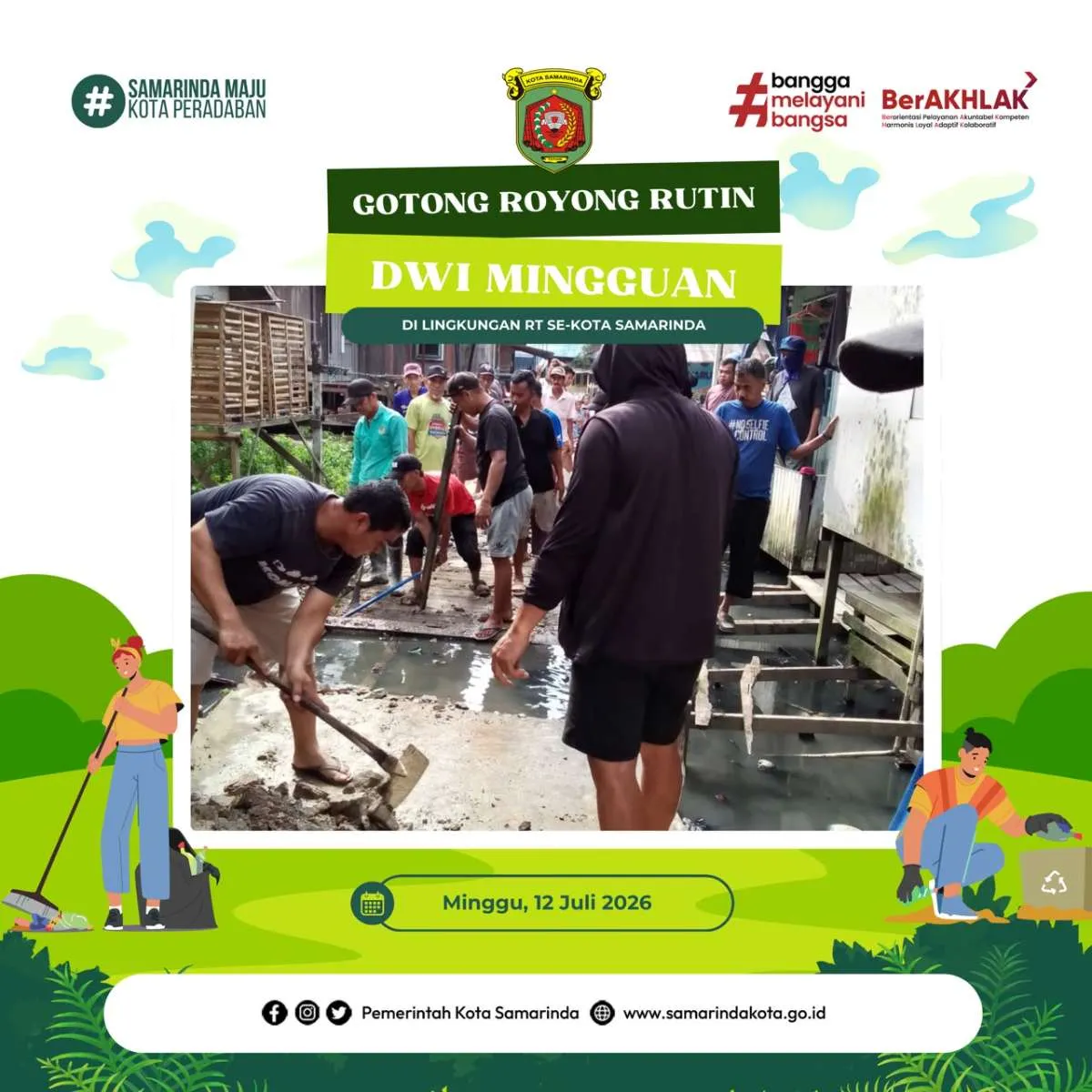 GOTONG ROYONG RUTIN (DWI MINGGUAN) RT. 02