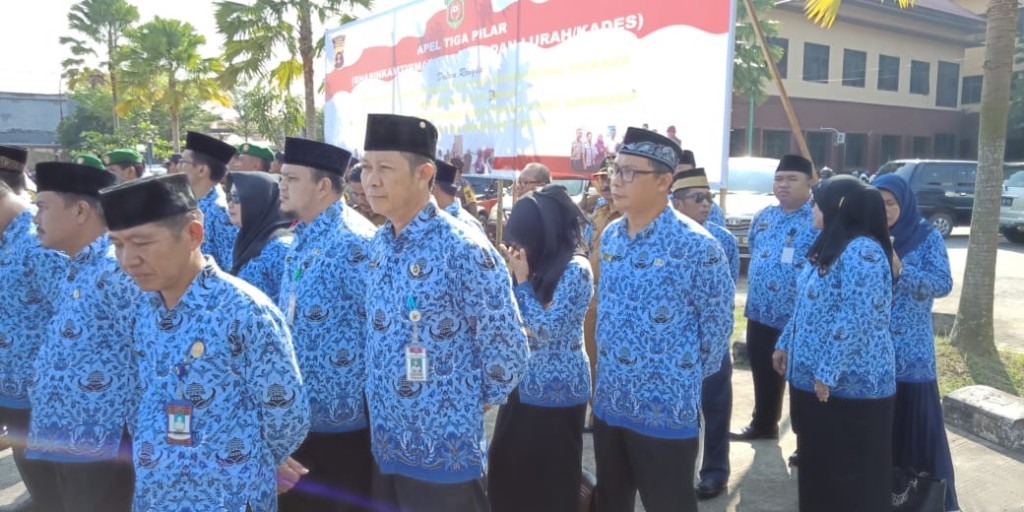 Lurah Dadi Mulya Menghadiri Apel 3 Pilar Kamtibmas