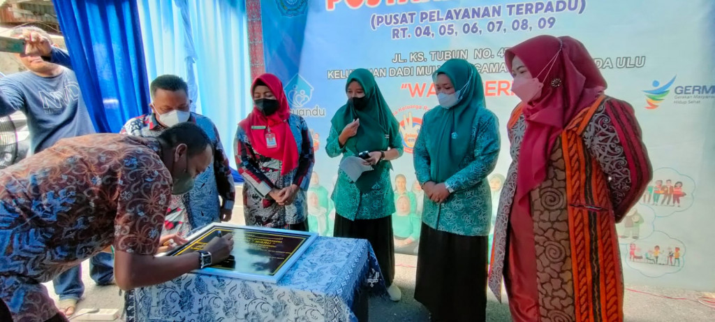 Peresmian BKB, BKR, BKL, PIK-R, Posbindu dan Posyandu Waru
