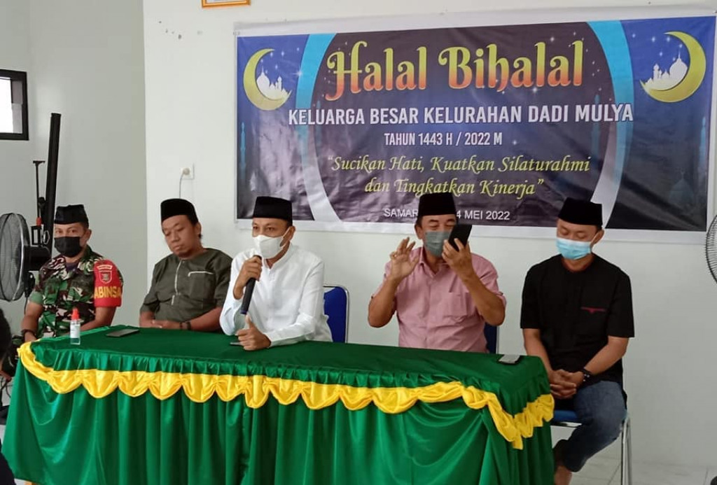 Halal Bihalal Kelurahan Dadi Mulya Mengambil Tema Sucikan Hati, Kuatkan Silahturahmi dan Tingkatkan Kinerja