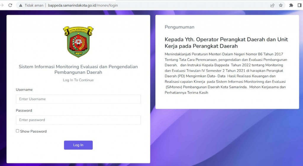 Bapelitbang Sosialisasikan Si Monev Probebaya