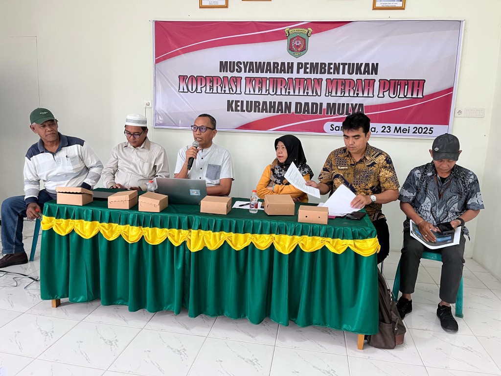 MUSYAWARAH KELURAHAN DADI MULYA : WUJUDKAN KOPERASI MERAH PUTIH UNTUK KESEJAHTERAAN WARGA