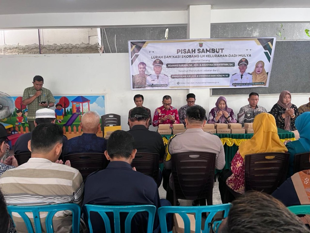 PISAH SAMBUT KELURAHAN DADI MULYA, HARU DAN KEBERSAMAAN WARNAI PERGANTIAN KEPEMIMPINAN