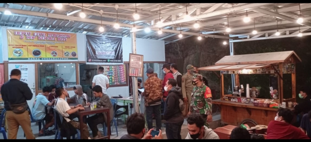 Non Yustisi kembali di gelar di cafe - cafe