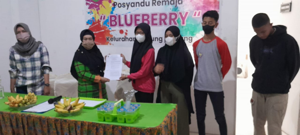 PERESMIAN POSYANDU REMAJA BLUEBERRY KELURAHAN GUNUNG PANJANG