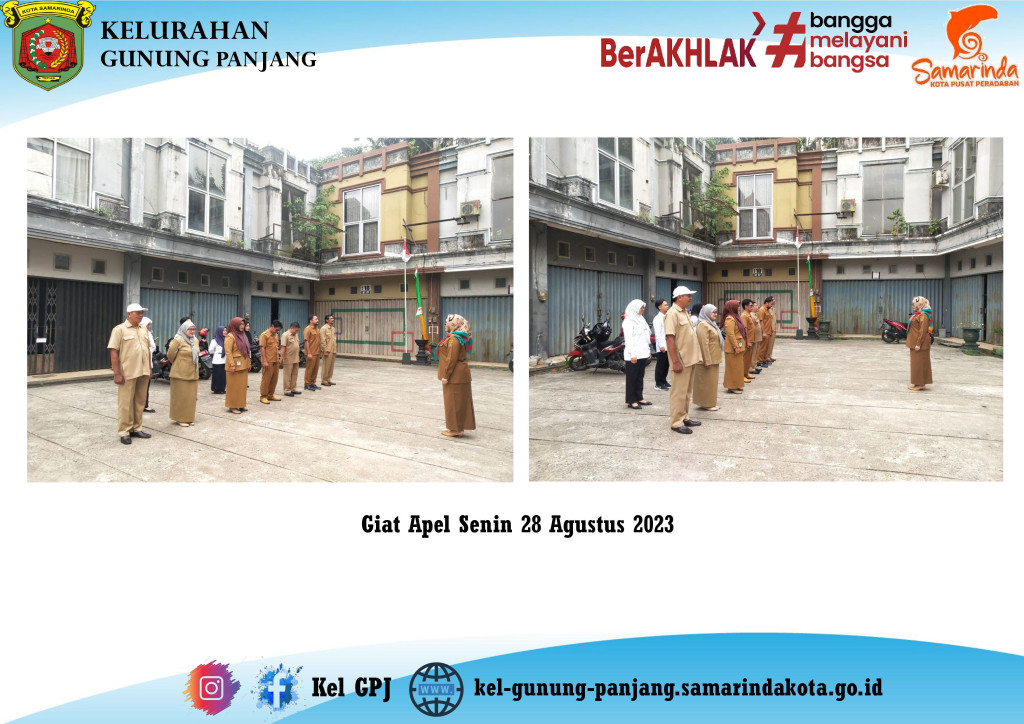 Kegiatan Apel Kelurahan Gunung Panjang
