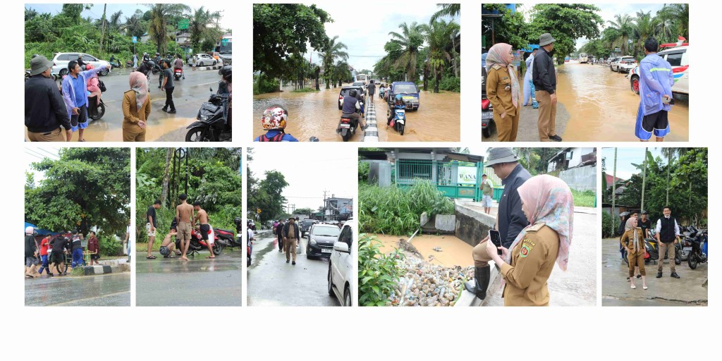 Banjir di Wilayah Kelurahan Gunung Panjang Diakibatkan Curah Hujan yang Tinggi