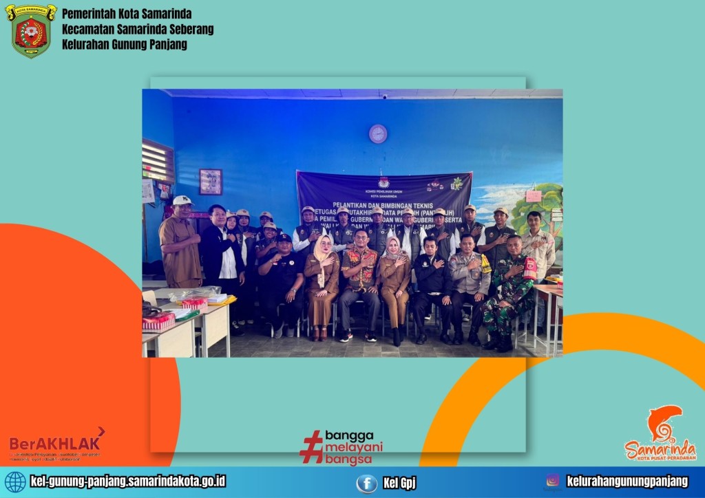 Pelantikan, Pengambilan sumpah/janji, dan Penandatanganan Fakta Integritas Petugas Pemutahkhiran Data Pemilih (Pantarlih) Kelurahan Gunung Panajng