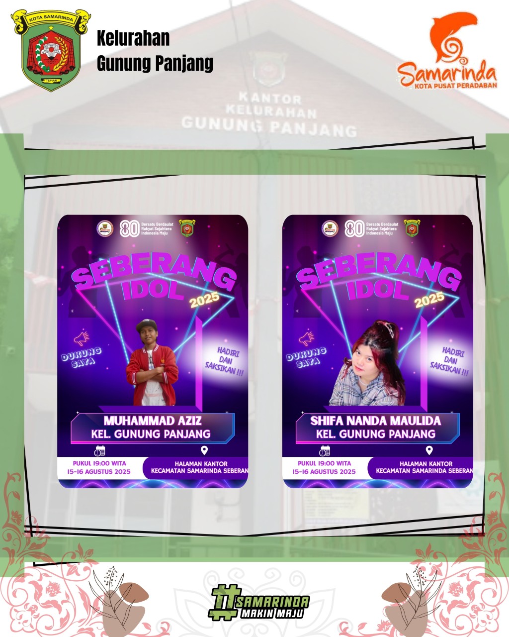 Perlombaan Karaoke Putra & Putri Kelurahan Gunung Panjang