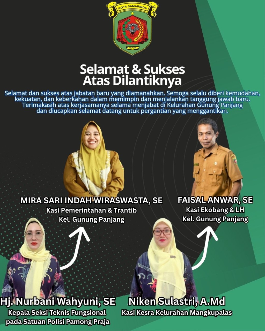 Pelantikan Jabatan Baru di Kelurahan Gunung Panjang