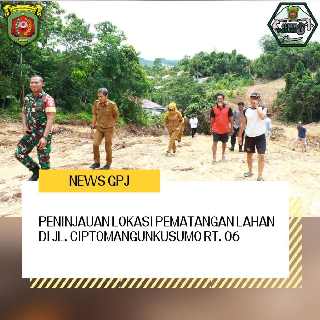 Peninjauan Lokasi Pematangan Lahan di Jl. Ciptomangunkusumo