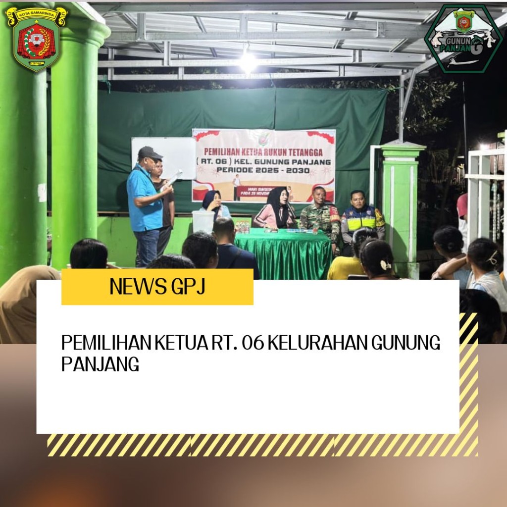 Pemilihan Ketua RT. 06 Kelurahan Gunung Panjang secara Voting