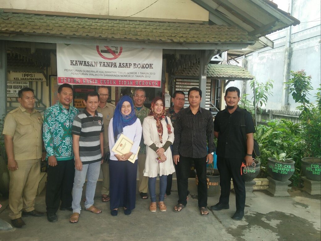 Kunjungan Tim Supervisi dari KPU kota dalam rangka persiapan Pemilihan Gubernur dan wakil Gubernur tahun 2018, di kantor Kelurahan Harapan Baru