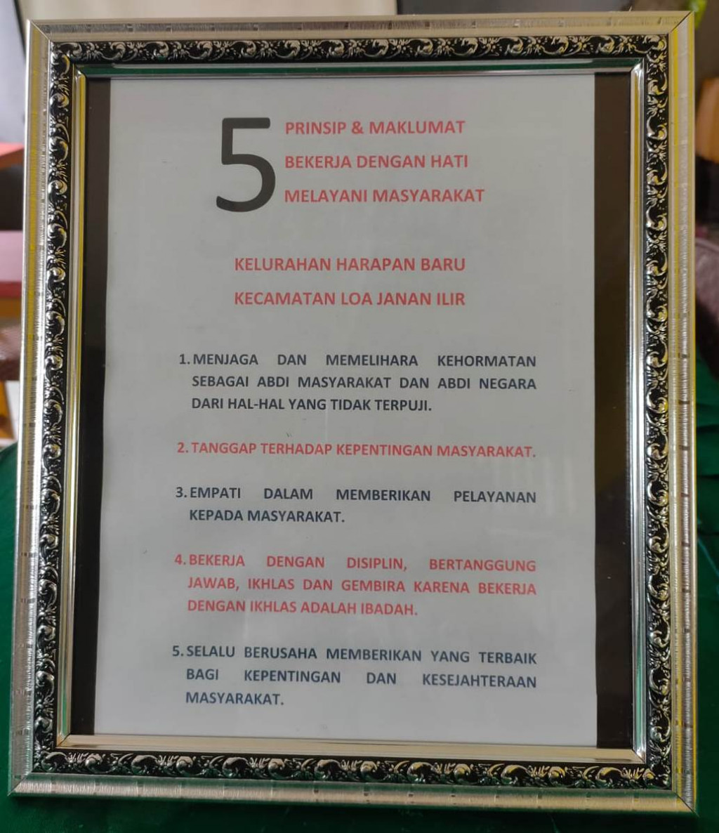 5 PRINSIP & MAKLUMAT KELURAHAN HARAPAN BARU