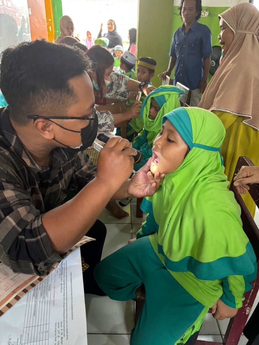 Pelakasaan  CKG Anak Usia Sekolah diwilayah Kerja Puskesmas Harapan Baru