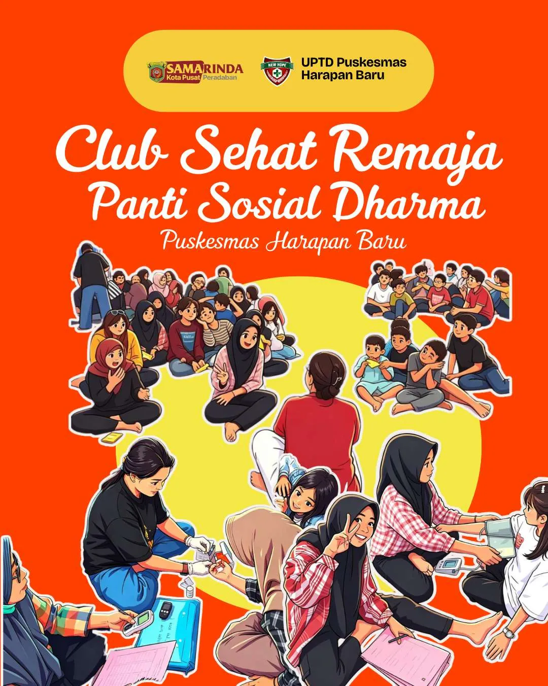 Peduli Remaja, Puskesmas Gelar Pelayanan Kesehatan Berkala di Panti Sosial Dharma