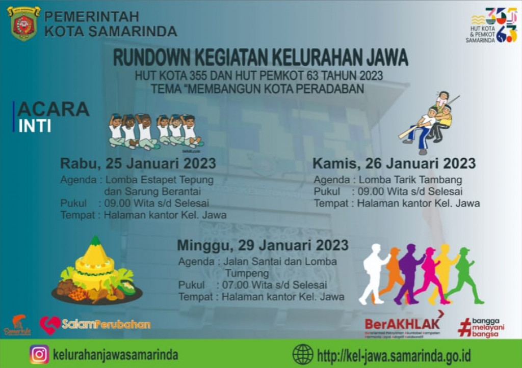 KHUSUS !!! Warga Kelurahan Jawa Mari meriahkan Kegiatan yang di adakan Oleh Kelurahan Jawa dan jangan lupa Catat Tanggalnya yah GUYS !!!