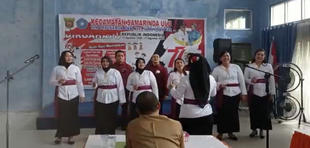 Puskesmas Juanda memenangkan Lomba Mars Puskesmas se Kecamatan Samarinda Ulu