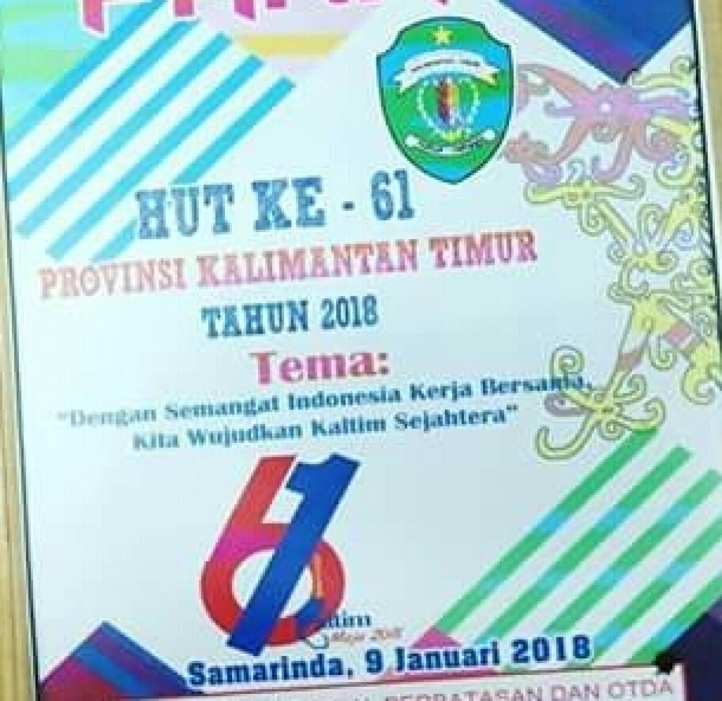 Hut Pemprov Kaltim yg ke 61 Tahun 2018