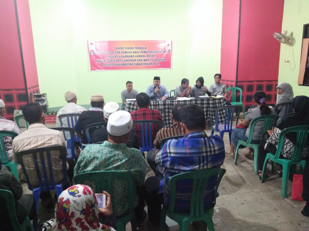 Rapat pleno PPDP dan PPS Karang Anyar
