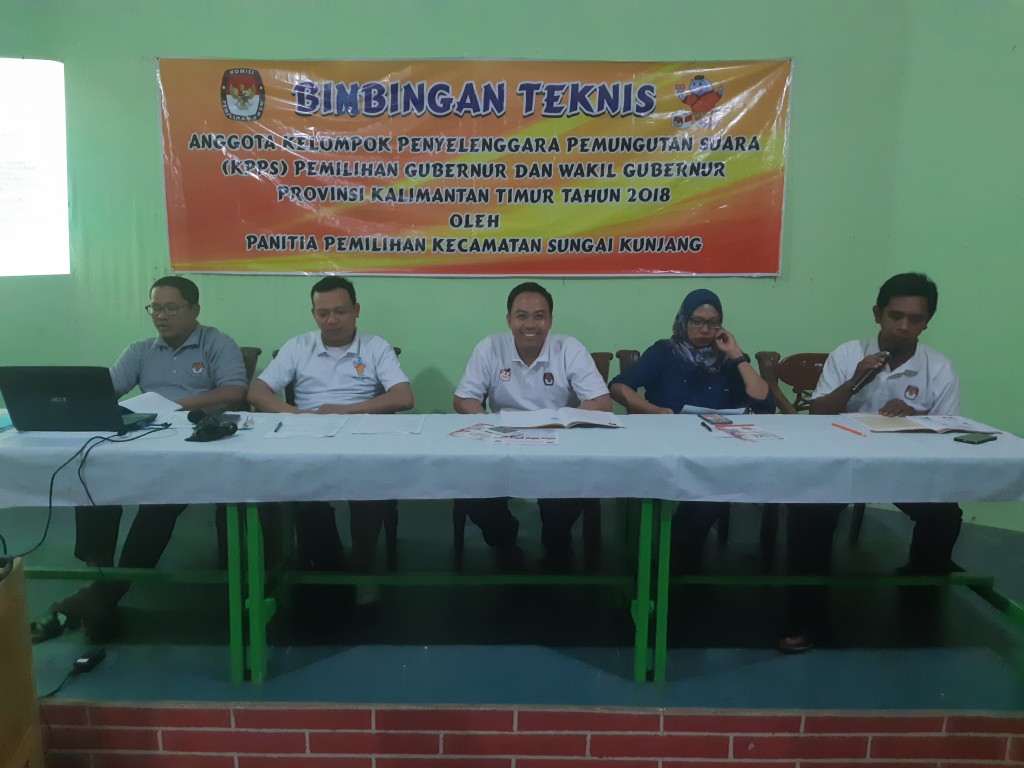 Bimtek Anggota KPPS Karang Anyar dalam rangka Pilgub Kaltim Tahun 2018