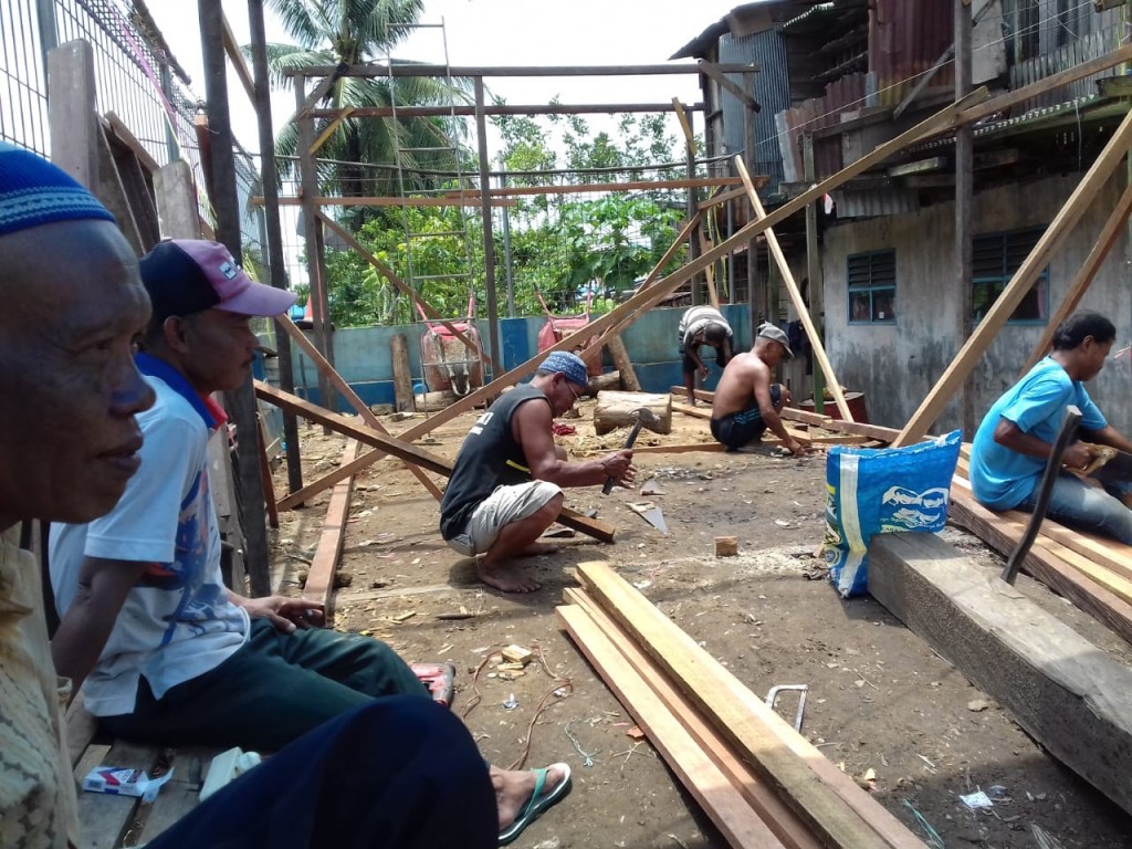 Pembangunan Posyandu Wijaya di RT.009 Jalan Cendana Gg.11 Kel.Karang Anyar