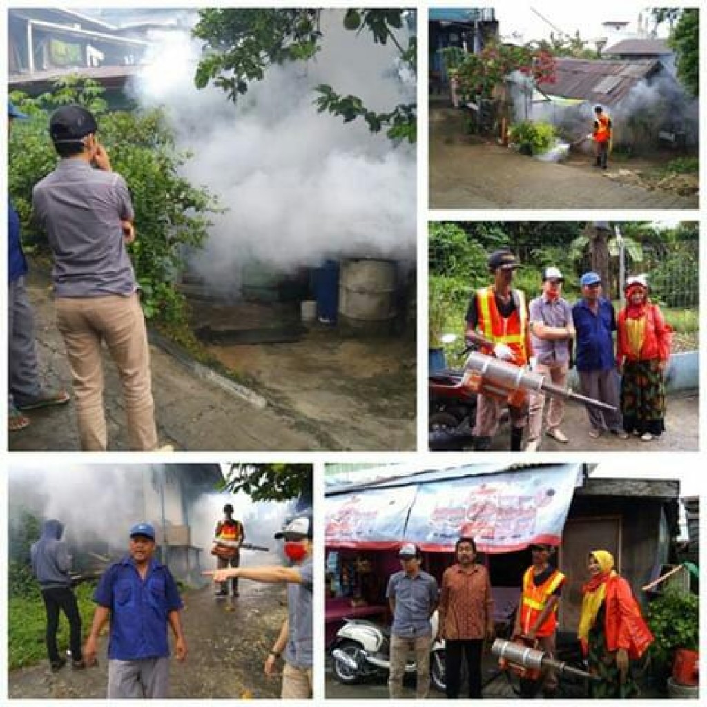 Penyemprotan Foging Di Wilayah Kelurahan Karang Anyar