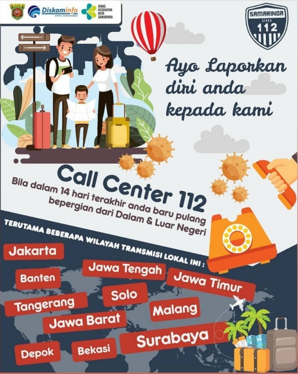 Bersama kita cegah penularan virus Covid-19