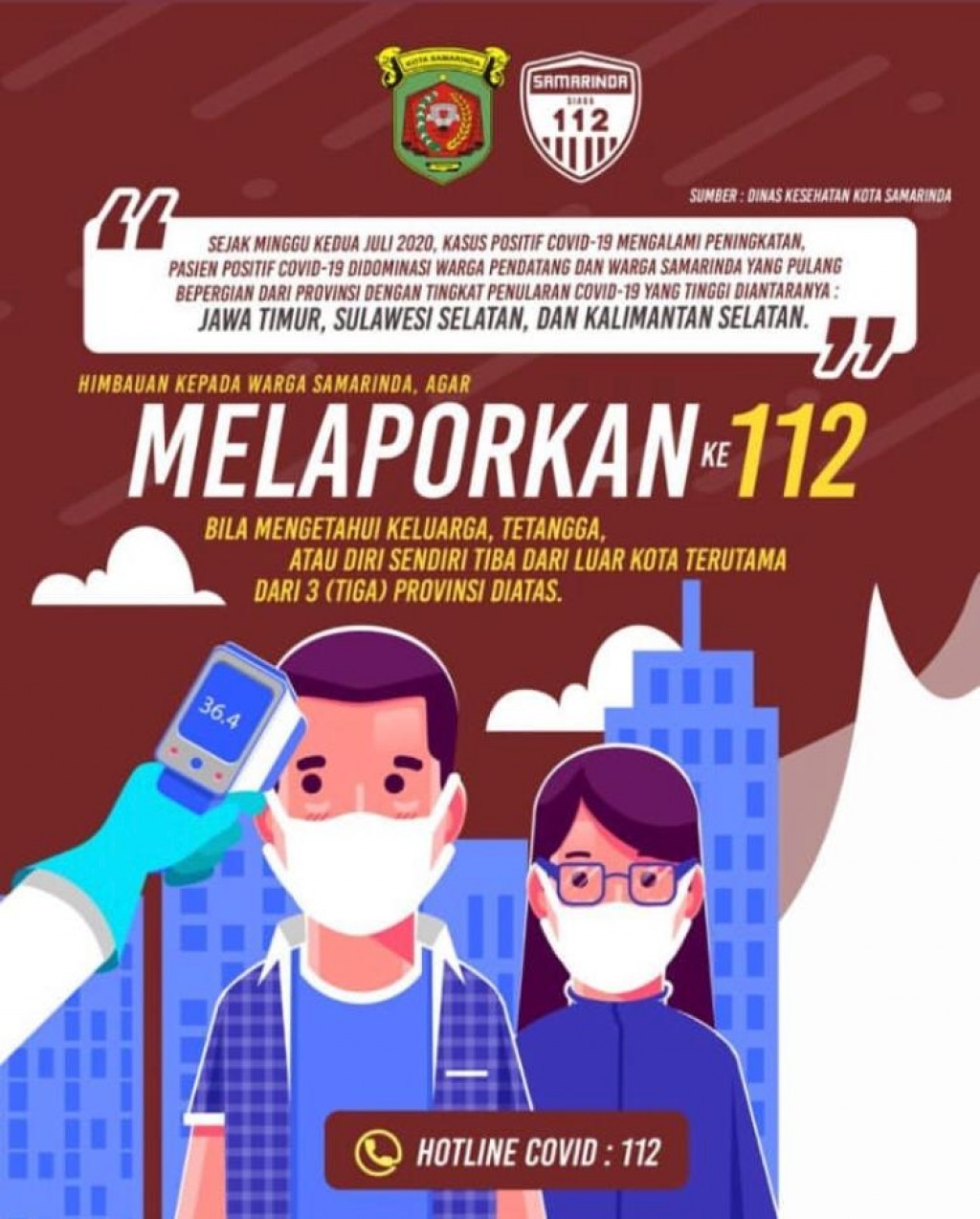 Info penting mengenai Covid-19 di Kota Samarinda