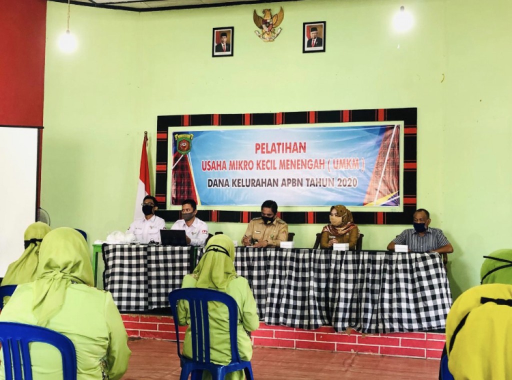 Pelatihan UMKM Dana Kelurahan APBN Tahun 2020 di Kelurahan Karang Anyar