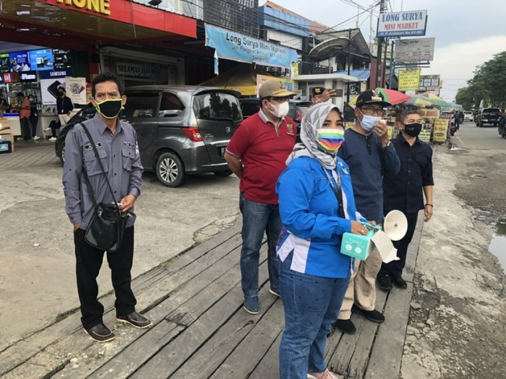 Operasi Yustisi Masker di Wilayah Sungai Kunjang