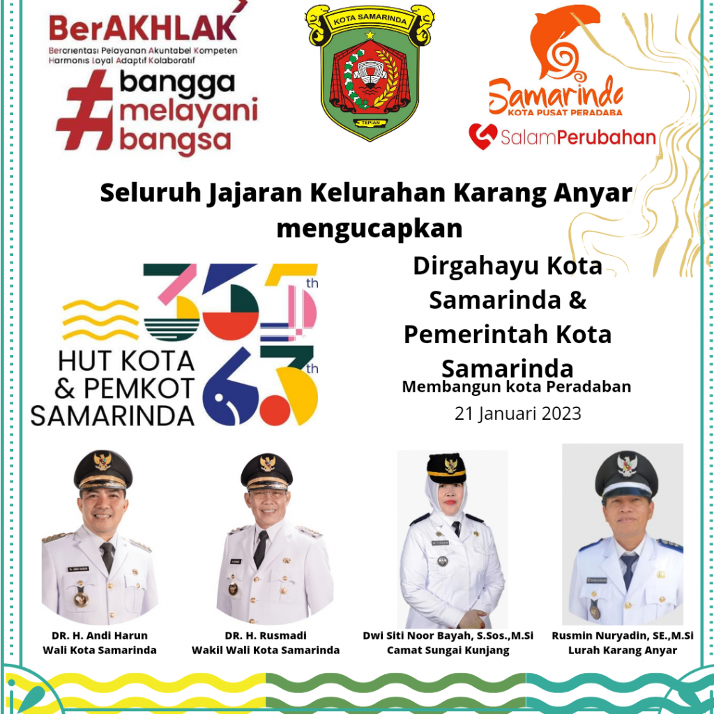 Selamat Hari Jadi Kota dan Pemerintah Kota Samarinda